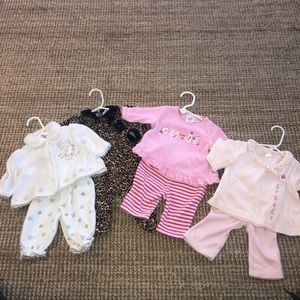 3m Girls soft warm fleece sets perfect for winter!